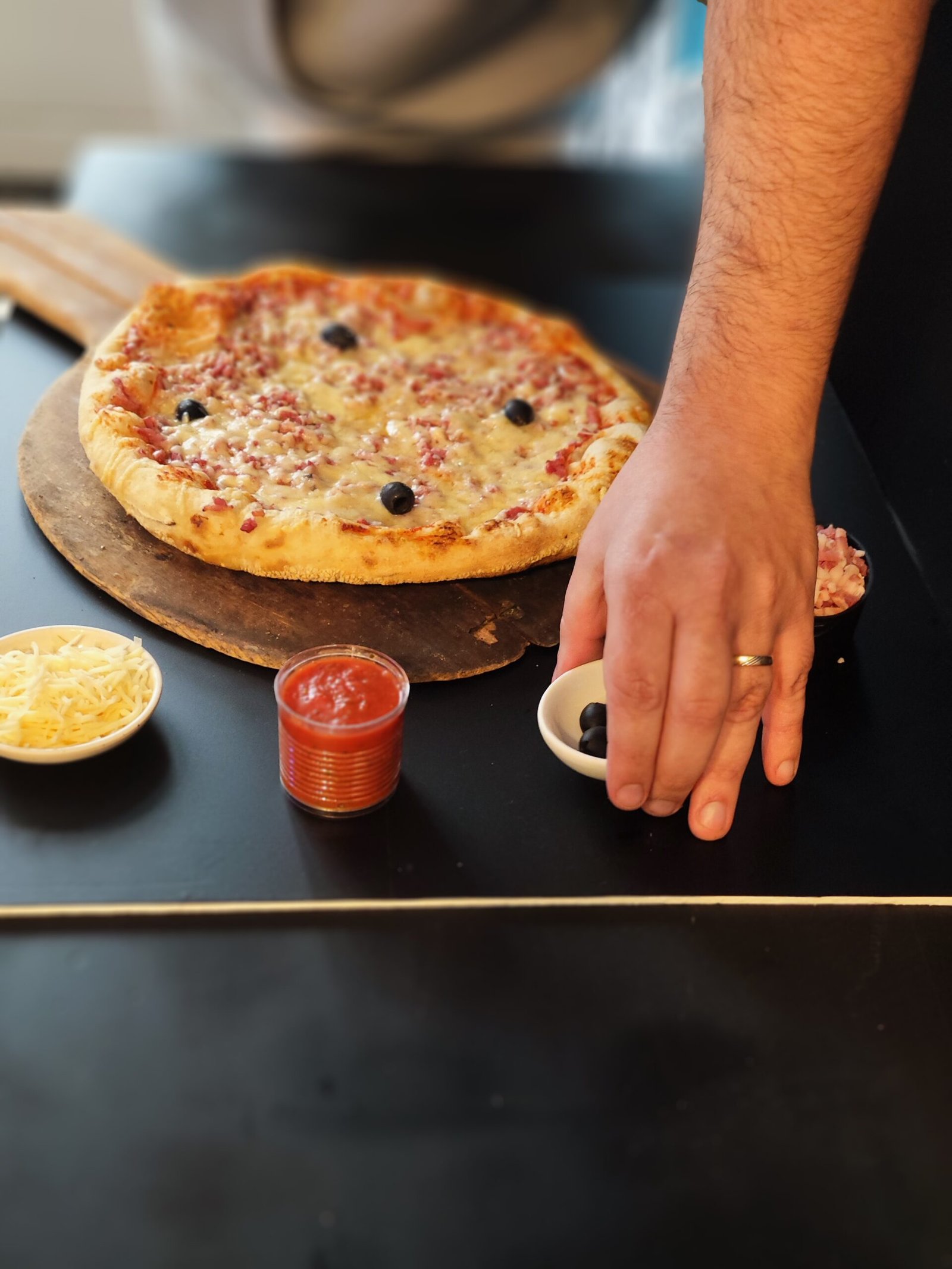Photographie réalisée pour Le Pizzaiolo 1989